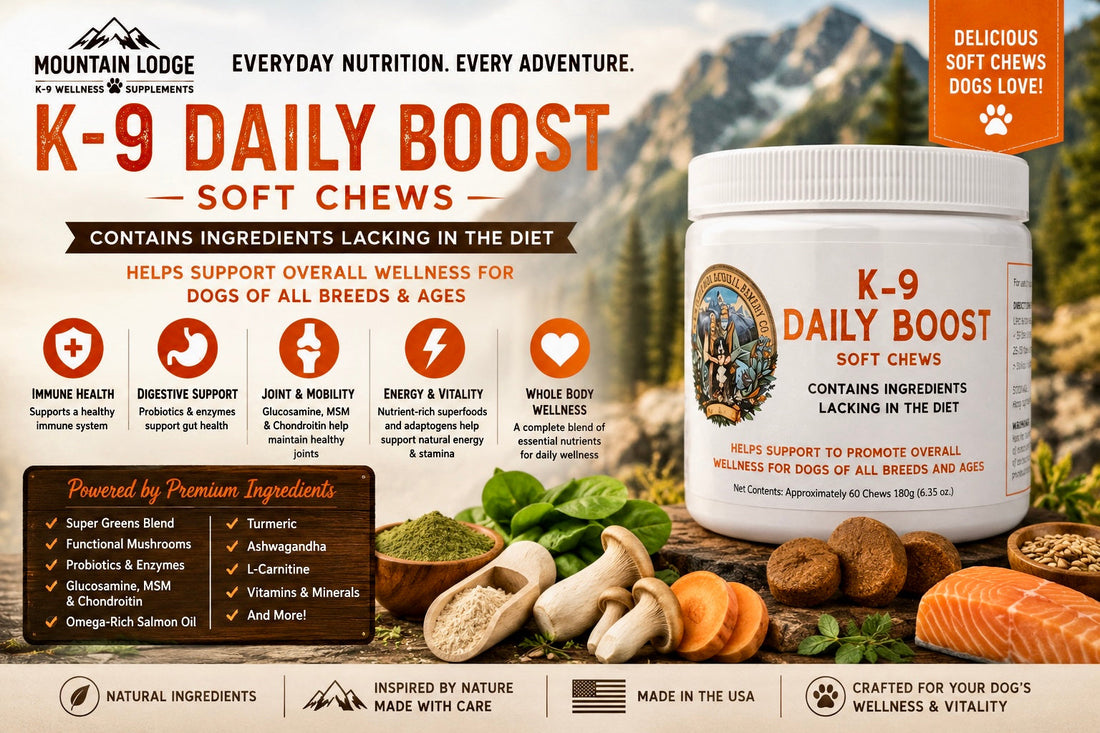 Nature's Recipe for Canine Wellness: Mountain Lodge K-9 Daily Boost