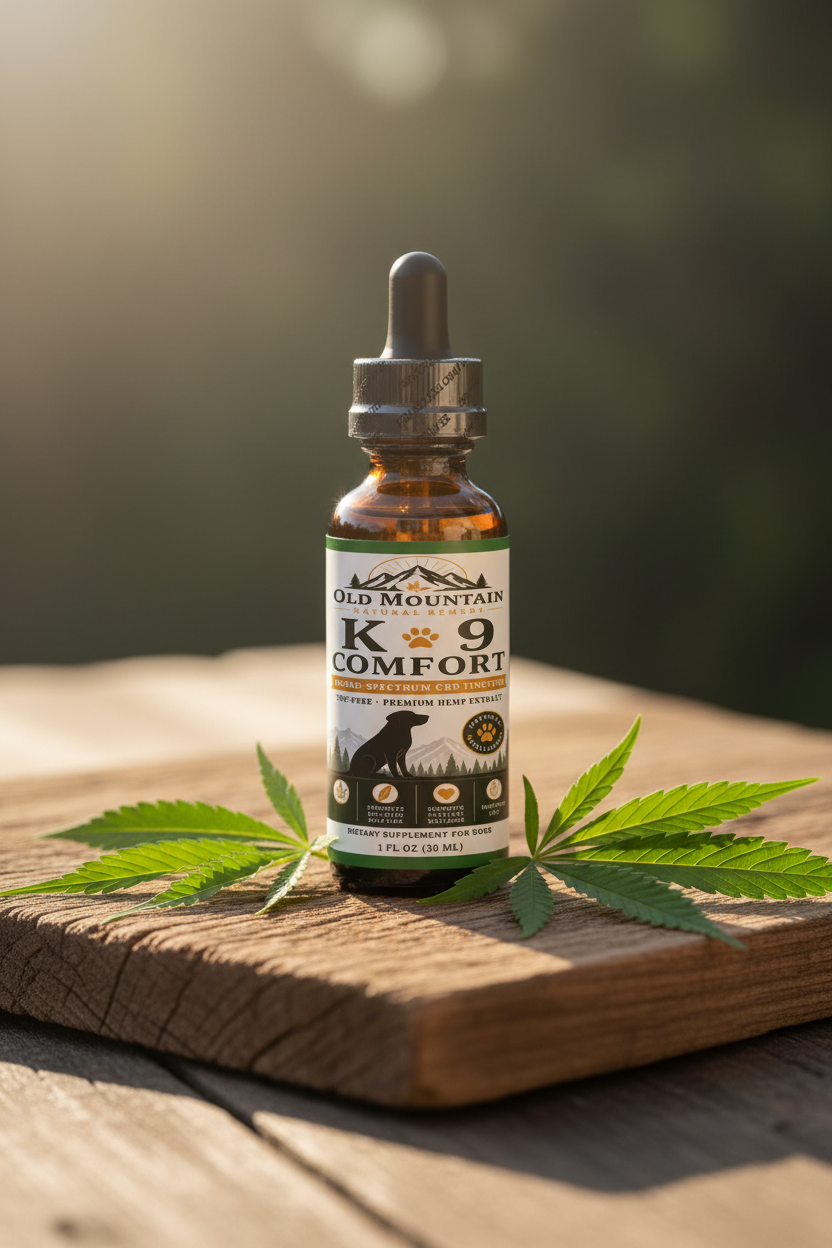 Old Mountain K-9 Comfort Broad-Spectrum CBD Oil for Dogs – 1000mg