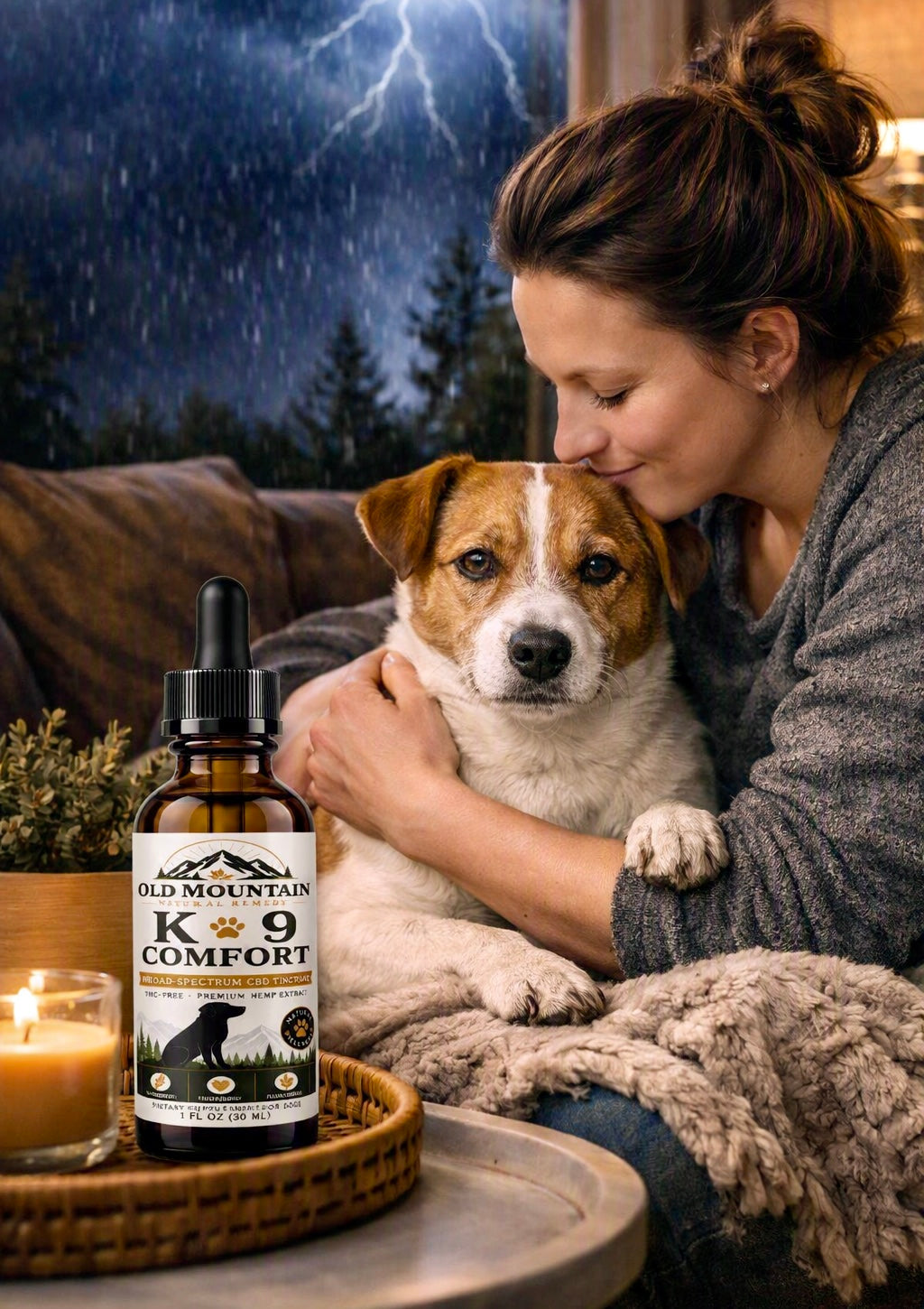 Old Mountain K-9 Comfort Broad-Spectrum CBD Oil for Dogs – 500mg