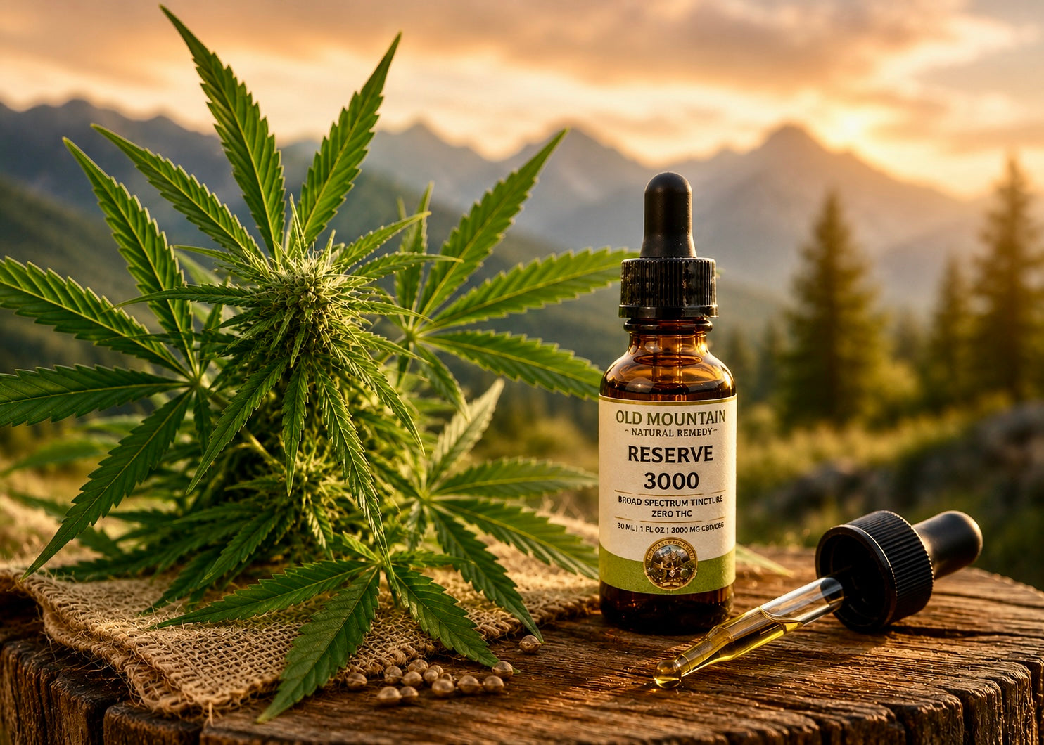 Old Mountain Reserve 3000mg Broad-Spectrum CBD Tincture
