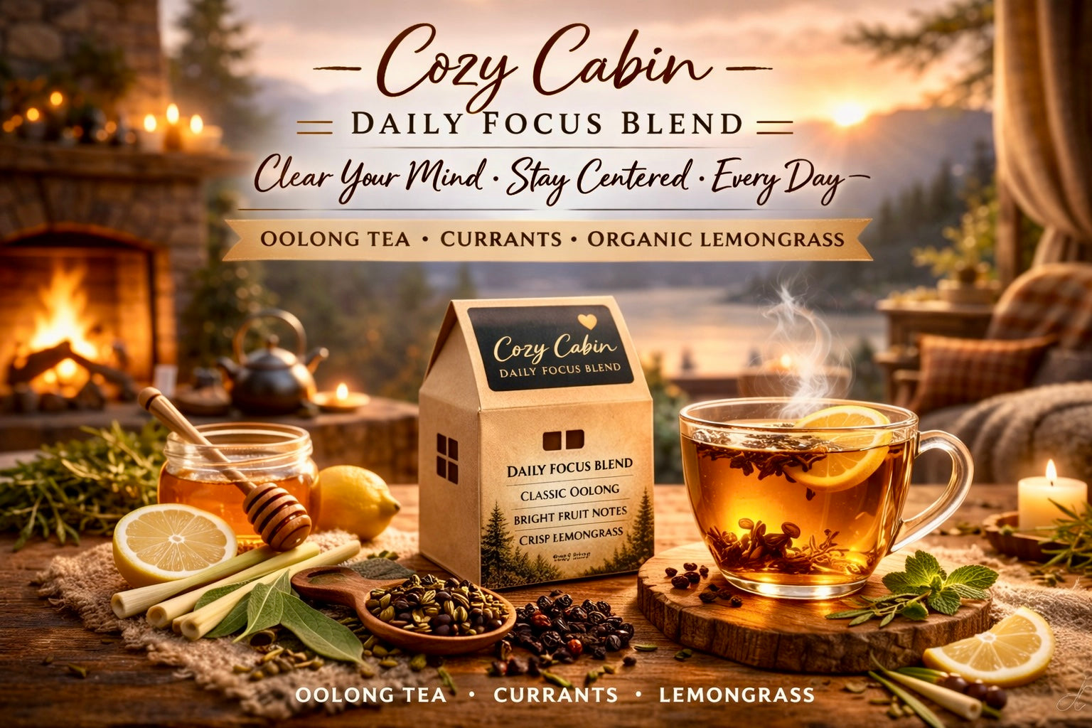 Cozy Cabin Daily Focus Blend (Clarity)