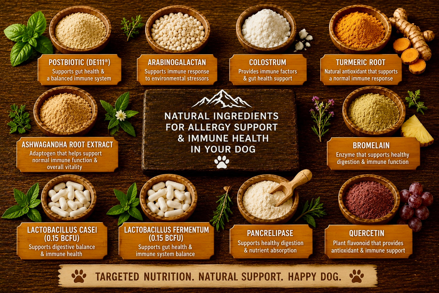 Mountain Lodge K-9 Allergy Ease Soft Chews – Probiotic & Colostrum