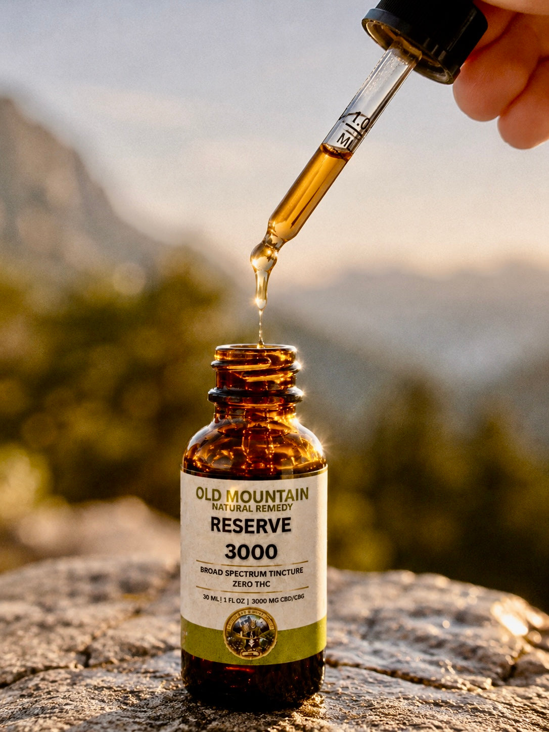 Old Mountain Reserve 3000mg Broad-Spectrum CBD Tincture