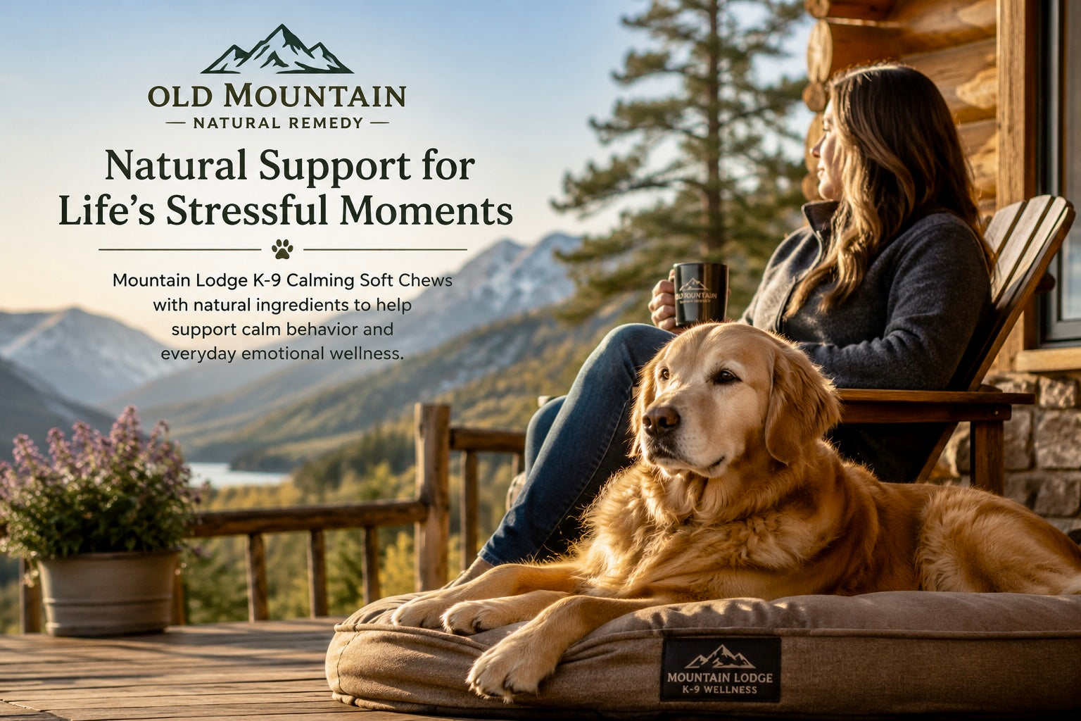 Mountain Lodge K-9 Calming Soft Chews – Inositol & L-Theanine