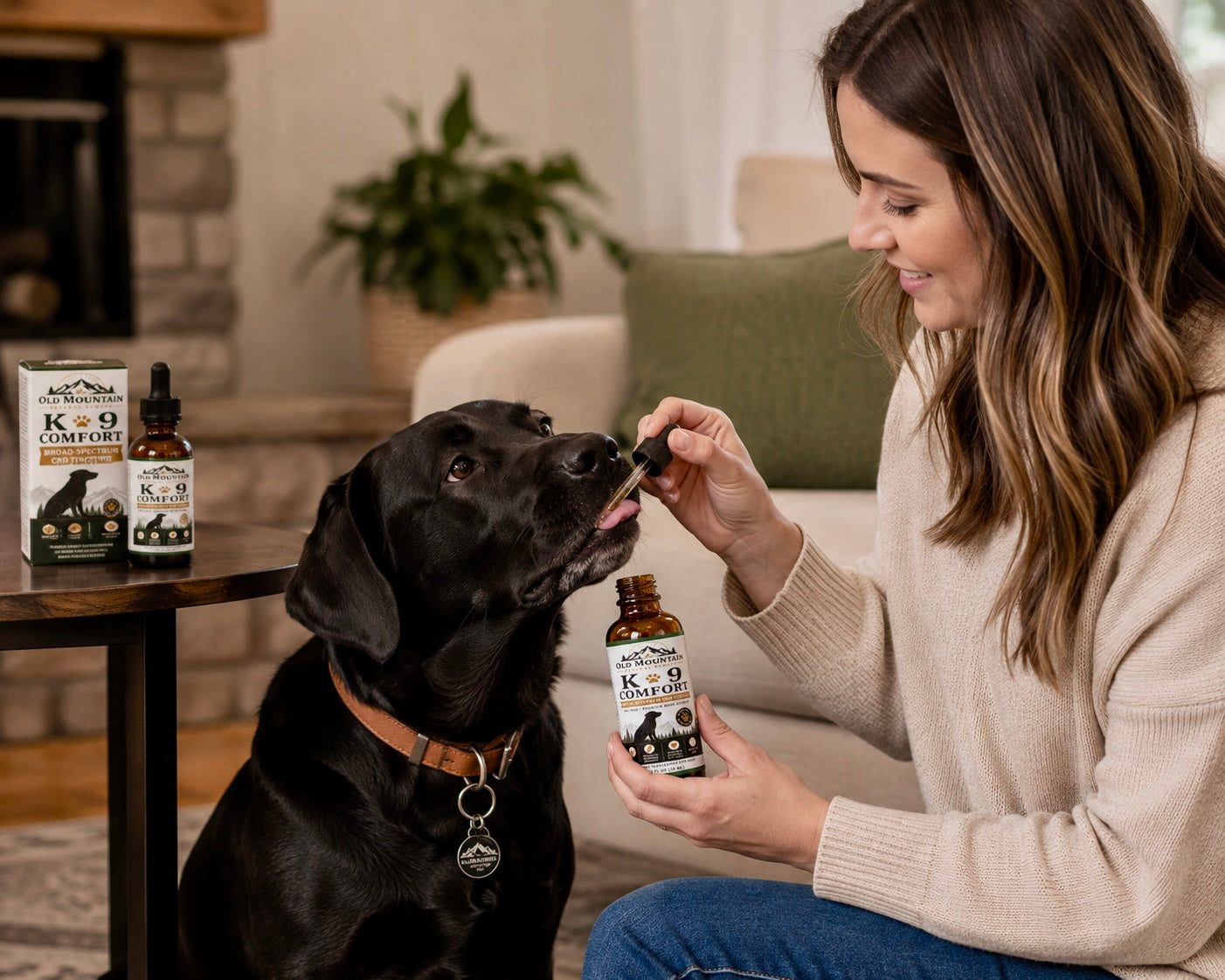 Old Mountain K-9 Comfort Broad-Spectrum CBD Oil for Dogs – 1000mg