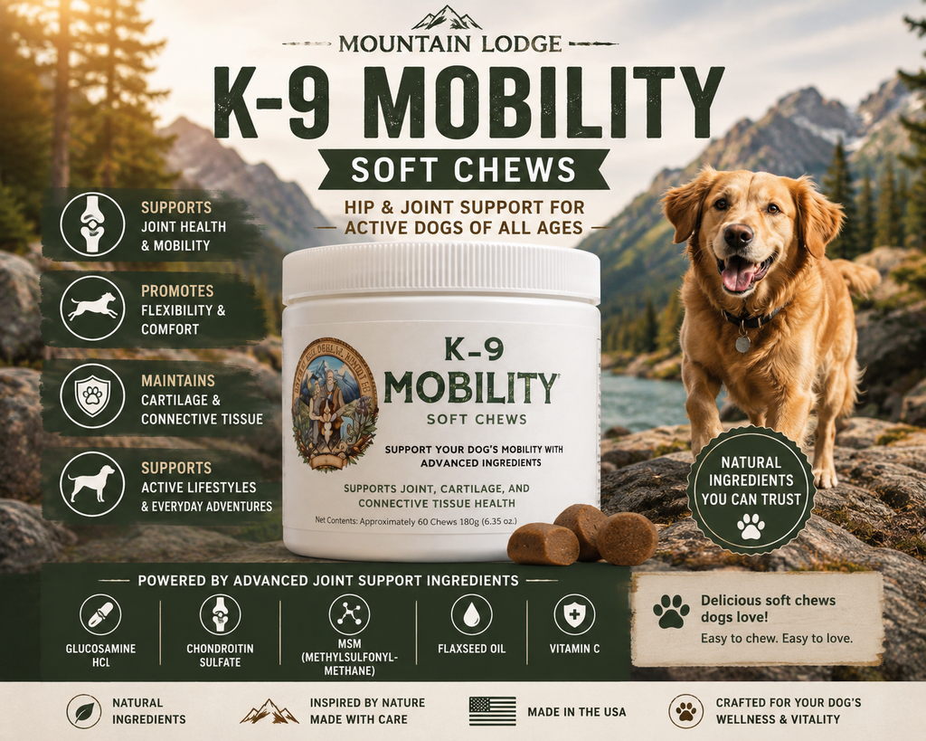 Mountain Lodge K-9 Mobility Chews – Joint Comfort & Flexibility