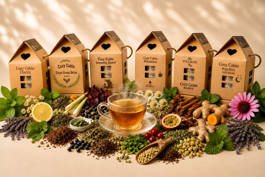 Cozy Cabin Calm Evening Chamomile Peppermint Tea