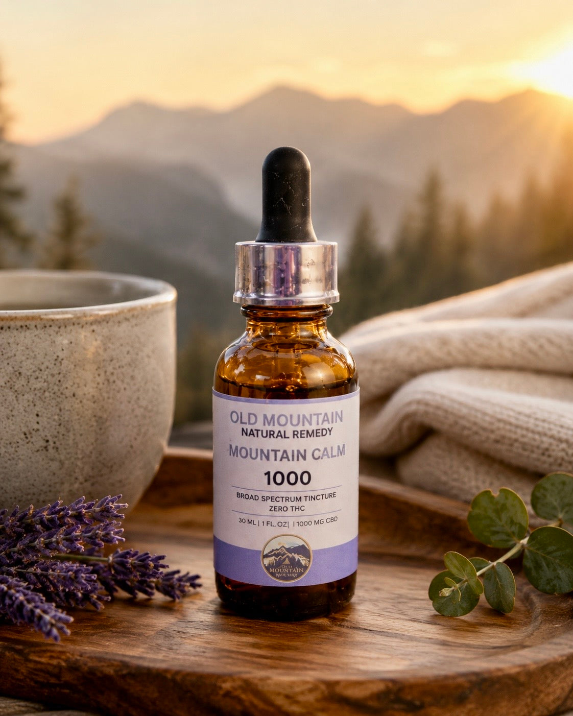 Old Mountain Calm 1000mg Broad-Spectrum CBD Oil – Mint
